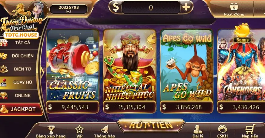 Trò chơi slot với Jackpot Khủng tại zamo vn58 vip, thu hút người chơi cá cược trực tuyến.