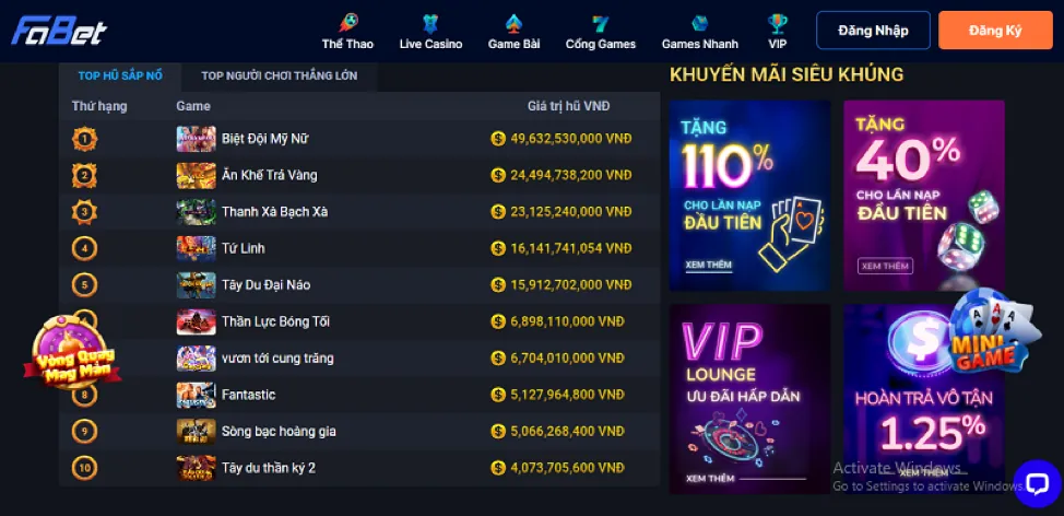 Bắn cá đổi thưởng vn58 vip
